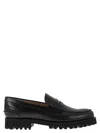 Church's Classic Penny Loafer With Round Toe And Chunky Sole In Black