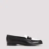 Church's Dark Blue And White Leather Loafers