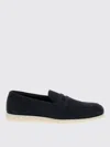 Church's Blue Suede Saddle Loafers In Blue