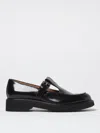Church's Black Leather Nadine Mock Strap Shoes In Black