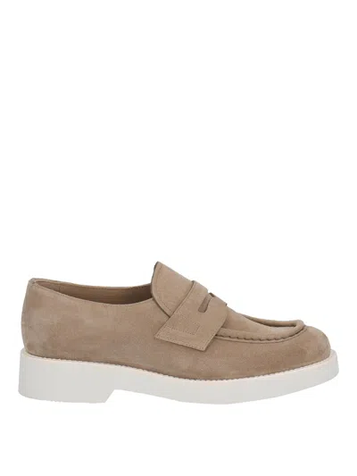 Church's Loafers In Suede In Camel