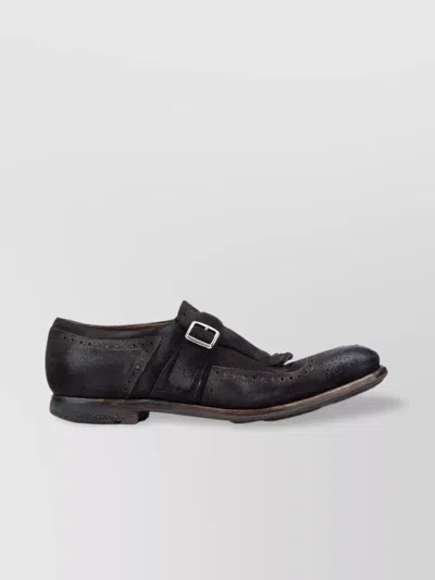Church's Loafers With Round Toe And Buckle Detail In Black