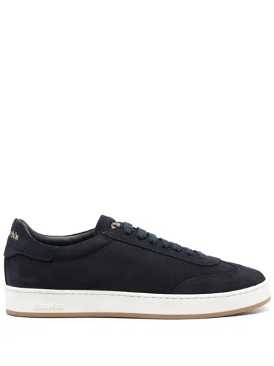 Church's Logo-debossed Suede Sneakers In Blue