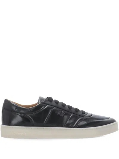 Church's Logo-detail Leather Sneakers In Black