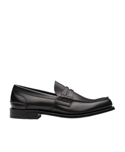 Church's Logo Dress Shoes In Black