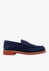 Church's Round Head Loafer Shoes In Blue