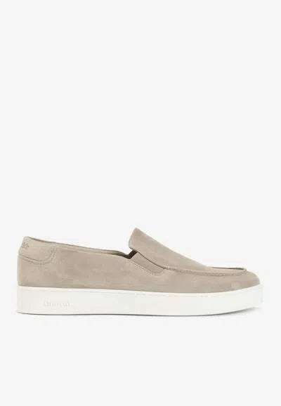 Church's Suede Longton Slip-on Sneakers In Brown