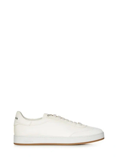 Church's Low-top Ivory Deerskin Sneakers In White