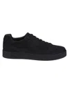 Church's Low Top Suede Finish Rubber Sole Sneakers In Black