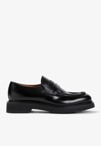 CHURCH'S LYNTON CALF LEATHER PENNY LOAFERS