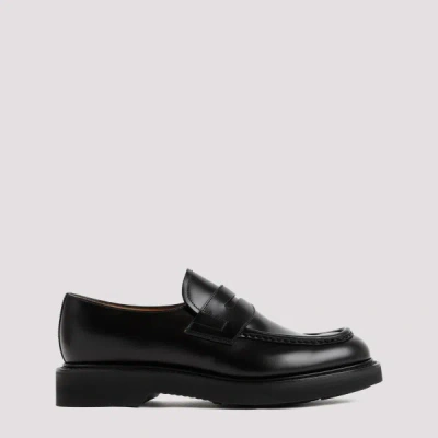 Church's Black Calf Leather Lynton Loafers In Faab Black