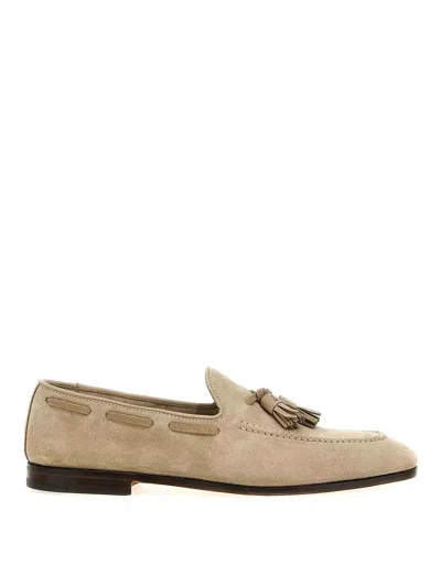 Church's Men Beige Suede Maidstone Loafers In Neutral