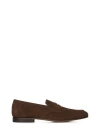 CHURCH'S MALTBY BURNT-COLORED SUEDE PENNY LOAFER
