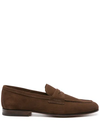 Church's Maltby Suede Penny Loafers In Brown