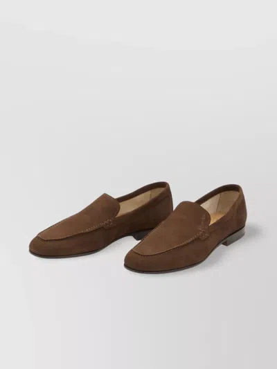 Church's Margate Leather Sole Round Toe Loafers In Brown