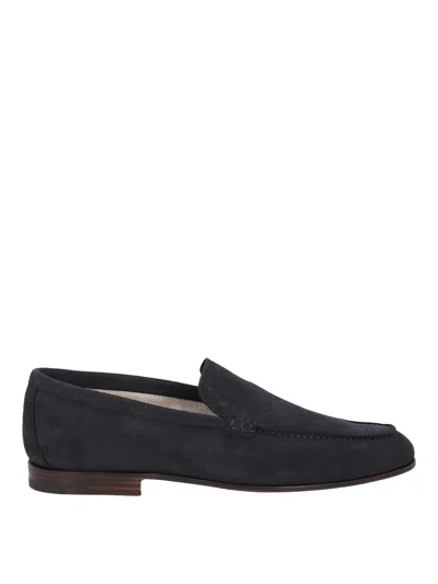 Church's Margate Suede Loafers In Blue