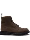 Church's Suede Ankle Boots Featuring Brogue Accents In Brown