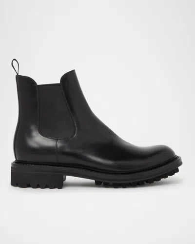 Church's Mcsween Leather Lug-sole Chelsea Booties In Black