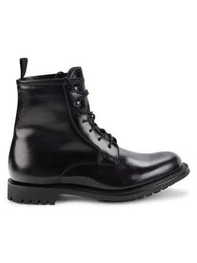 Church's Men's Calf Hair Lined Leather Derby Boots In Black
