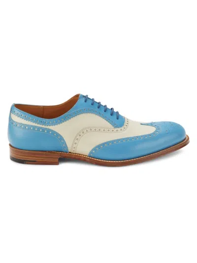 Church's Men's Colorblock Leather Brogues In Pale Blue