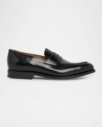Church's Men's Hertford Rubber-sole Leather Penny Loafers In Brown