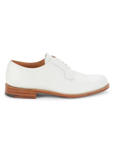 Church's Men's Leather Derby Shoes In White