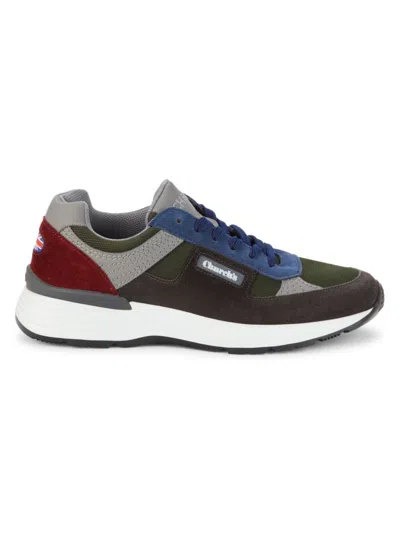 Church's Men's Logo Colorblock Sneakers In Dark Green