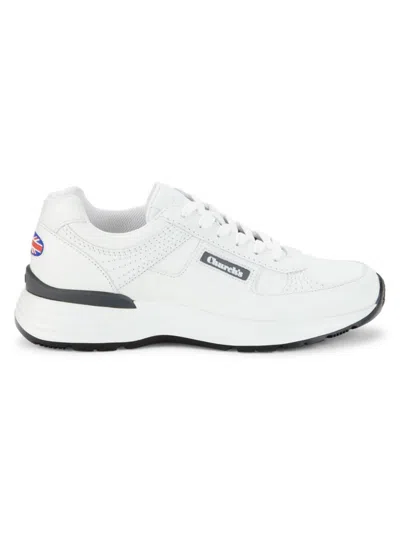 Church's Men's Logo Leather Sneakers In White