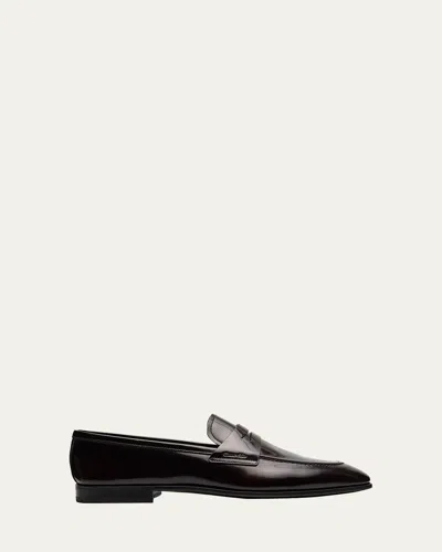 Church's Maesteg Leather Penny Loafers In Black