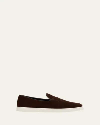 Church's Peebles Suede Loafers In Brown
