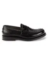 CHURCH'S MEN'S PEMBREY EMBELLISHED LEATHER PENNY LOAFERS