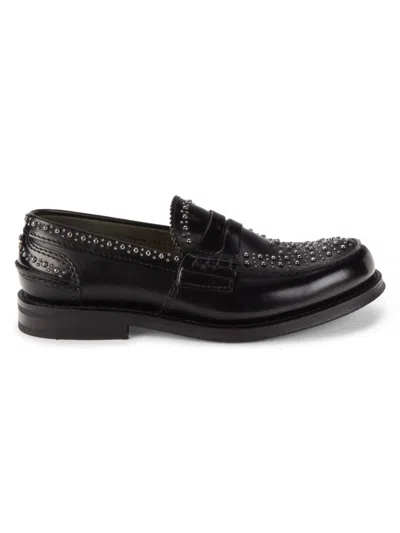 Church's Men's Pembrey Embellished Leather Penny Loafers In Black