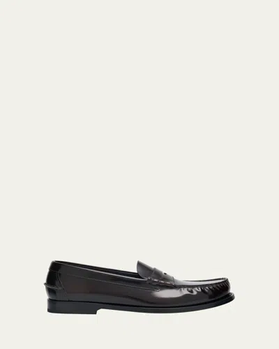 Church's Rowley Smoky Leather Loafers In Black