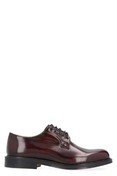 Church's Men's Shannon - Polished Binder Derby Loafer In Burgundy