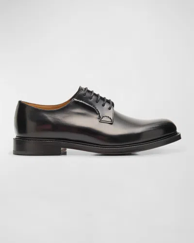 Church's Men's Shannon Polished Leather Derby Shoes In Black