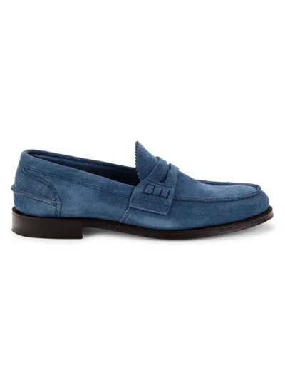 Church's Men's Suede Penny Loafers In Ink