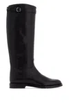 Church's Knee-high Leather Michelle Boot With Decorative Buckle In Black