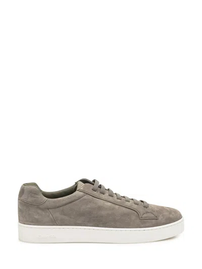 Church's Church`s Military-inspired Leather Sneakers In Gray