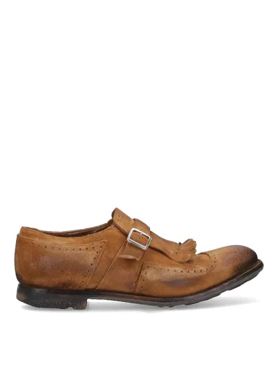 Church's Loafers With Buckle And Fringe Detail In Brown