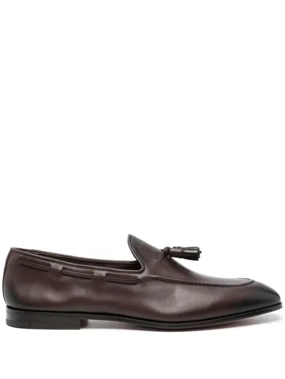 CHURCH'S MODERN TUBULAR LOAFER WITH CLASSIC TASSELS AND SLIM ELONGATED TOE FOR MEN