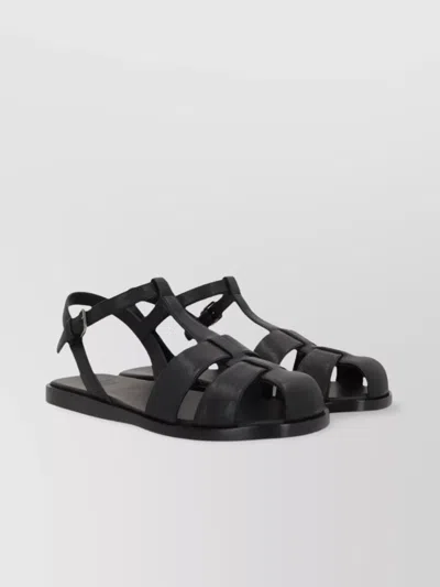 CHURCH'S NAPPA LEATHER T-STRAP SANDALS