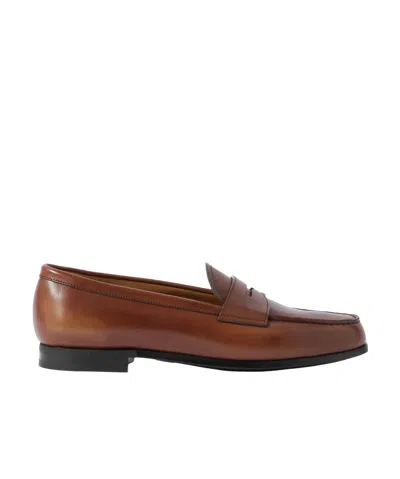 Church's Natalie Leather Loafers In Brown