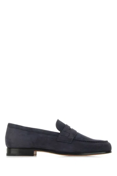 Church's Navy Blue Slip-on Loafers