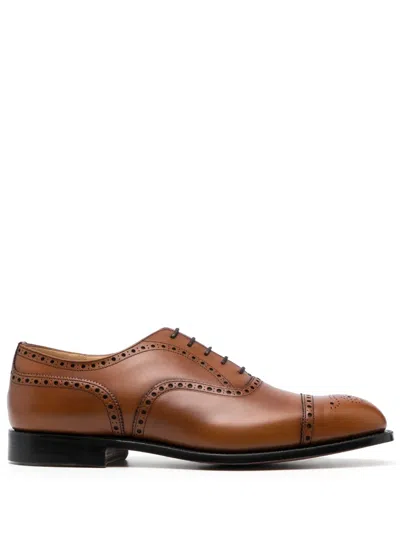 Church's Nevada Leather Oxford Brogues In Braun