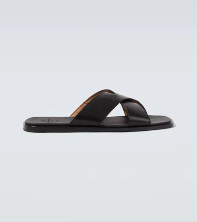 Church's Ockley Leather Sandals In Black