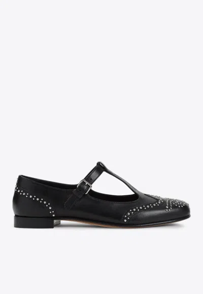 CHURCH'S OPAL MET NAPPA LEATHER BALLET FLATS
