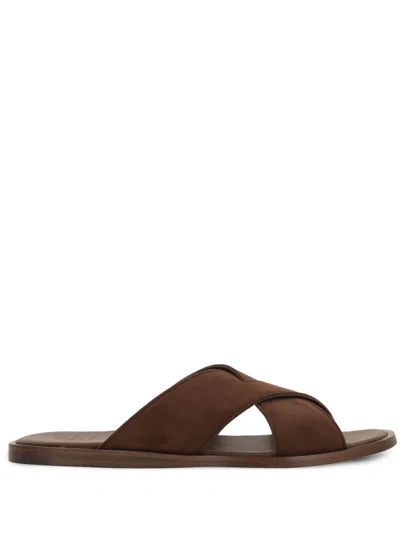 Church's Brown Suede Oriyah Slippers In Multi