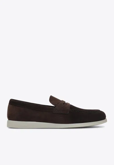 Church's Otford Suede Loafers In Brown