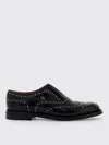Church's Burwood Met Studded Glossed-leather Brogues In Schwarz
