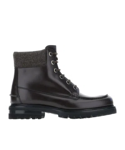 Church's Padstow Leather Lace-up Boots In Black
